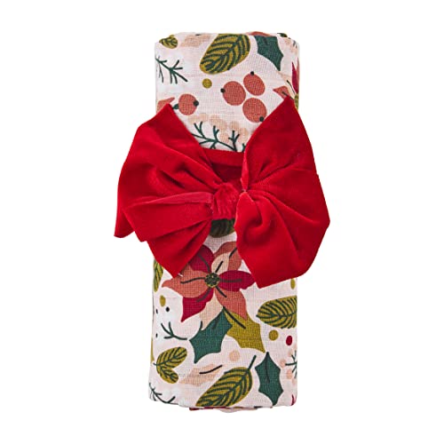Mud Pie Baby Girl Christmas Swaddle Set