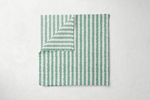 Bacati Ikat Mint Grey Dots Stripes Swaddling Muslin Set of 4