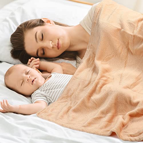 8 Pcs Fuzzy Plush Baby Blankets for Crib and Stroller