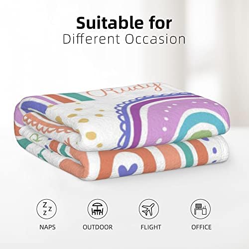 Custom Name Blanket for Baby Kids Pet Family 30x40 1