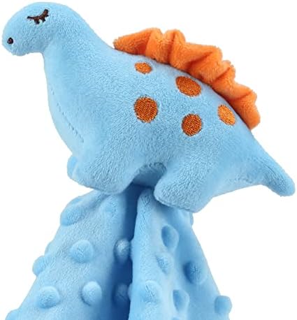 CREVENT Cozy Plush Baby Security Blanket Lovey with Animal Face