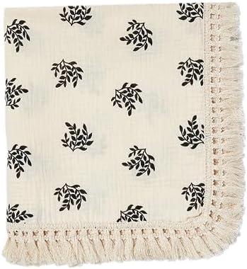 Insular Cotton Muslin Baby Blanket with Tassel 47 x 40