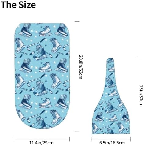 Muishi Ice Hockey Swaddle Blanket Hat Set for Newborns