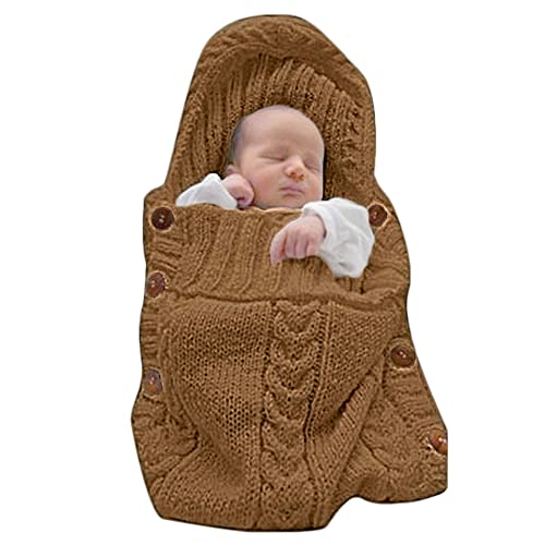XMWEALTHY Coffee Swaddling Blanket 0-6 Months