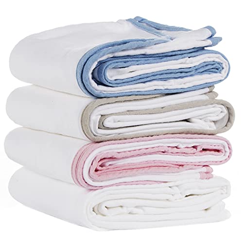 Moms On Call French Grey Cotton Swaddle Blanket for Newborns