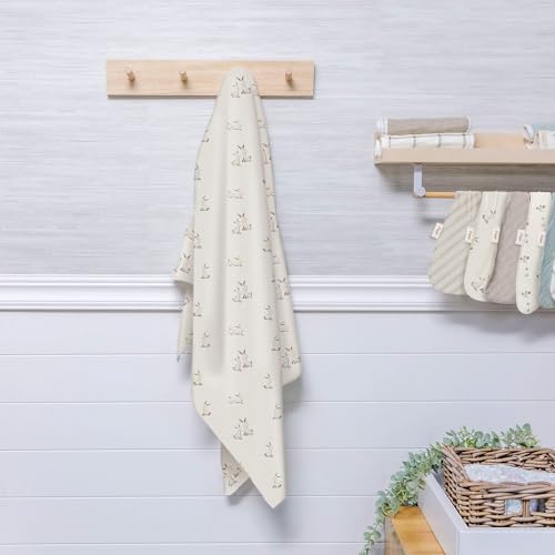 Crane Baby Organic Cotton Bunny Swaddle Wrap 47x47