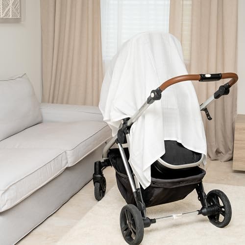 Organic Cotton Beige Swaddle Blanket - 47x47
