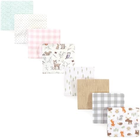 Hudson Baby Unisex Flannel Receiving Blanket Set