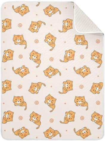 Cute Orange Cats Swaddle Blanket for Newborn Baby