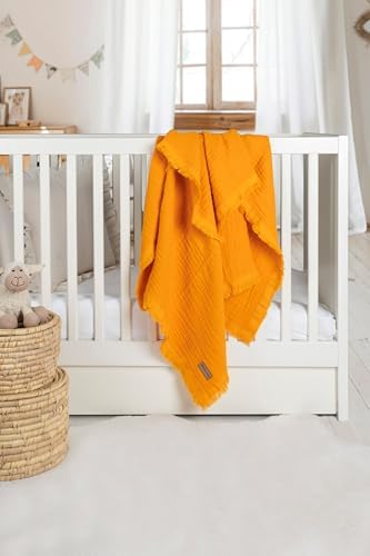 HBVictory Muslin Baby Blanket 4 Layers Organic Cotton Swaddle 1