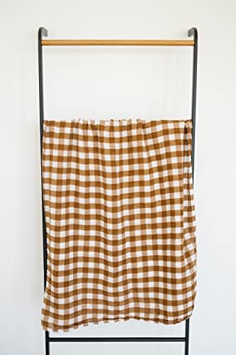 Mebie Baby Gingham Muslin Swaddle Blanket