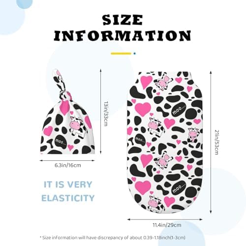 Figtihw Cute Cow Swaddle Blanket for Newborn Baby