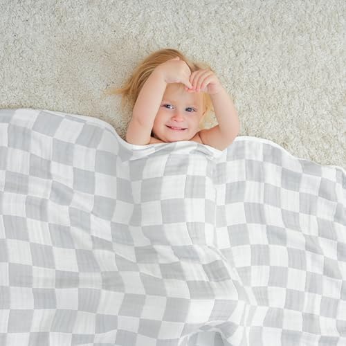 Ultra Soft Muslin Baby Blanket 43x43 Inches