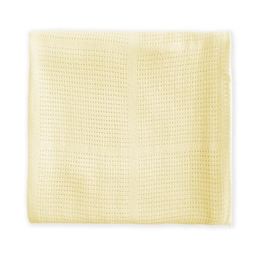 Amazing Baby Soft Yellow Cellular Blanket 44x44