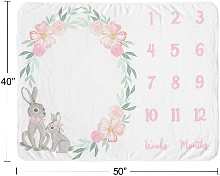 Sweet Jojo Designs Milestone Growth Mat Blanket