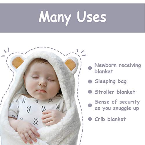 Jam Naturals Organic Newborn Swaddle Wrap with Hood