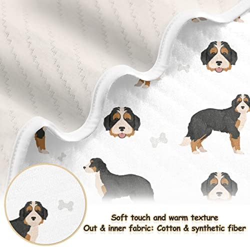Soft Cotton Swaddling Blanket for Babies and Pets 30X40 in
