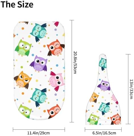 Cute Owls Swaddle Blanket Set with Beanie Hat for Newborn 1