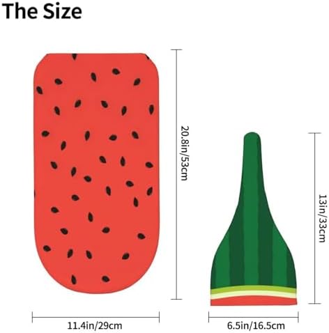 Watermelon Newborn Swaddle Blanket and Beanie Hat Set