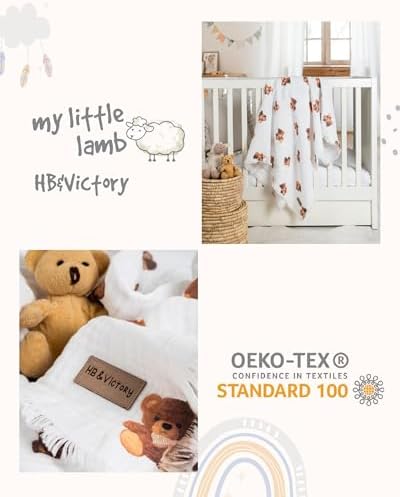 HBVictory Muslin Swaddle Blanket 4 Layers 100 Organic Cotton