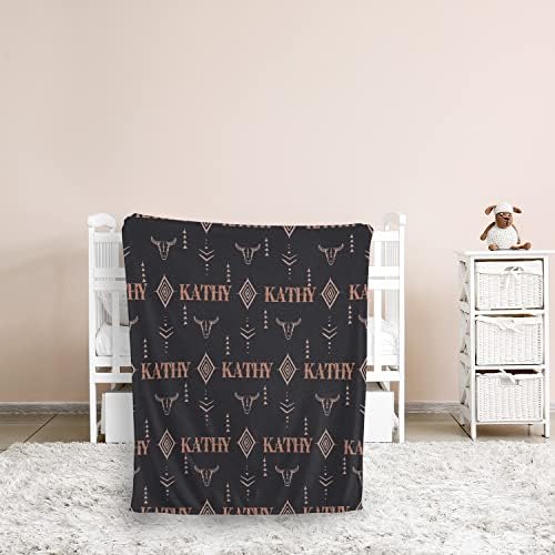 Personalized Cowboy Baby Blanket with Name