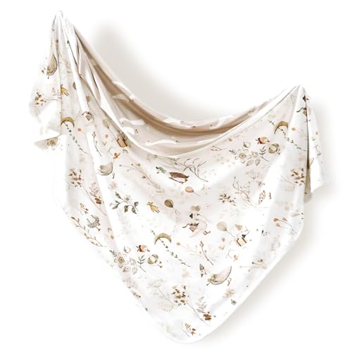 GRSSDER Super Soft Baby Swaddle Blanket with Cute Duck Print