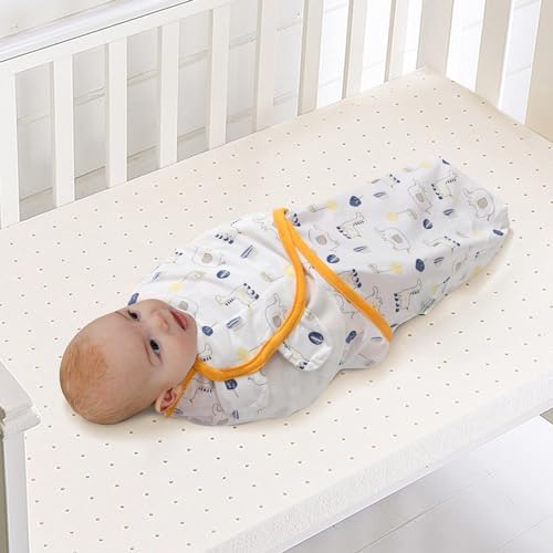 LITTLE TOTS Baby Swaddle Blanket 2 Pack 0-3 Months 1