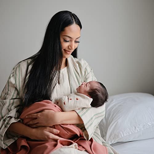 Mushie Extra Soft Baby Blanket - Organic Cotton and Elastane Ribbed Receiving Blanket