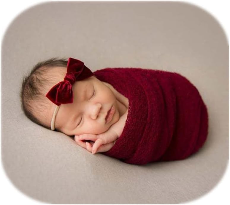 Coberllus Newborn Swaddle Blanket Red