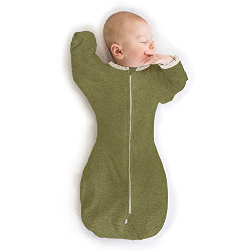 SwaddleDesigns Transitional Swaddle Sack - Heathered Green