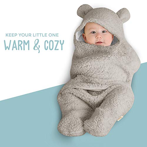 BlueMello Ultra-Soft Swaddle Blanket for Newborns 0-6 Months
