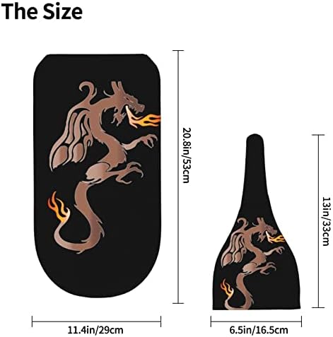 AuHomea Fire Angry Dragon Swaddle Blanket with Beanie Hat 1