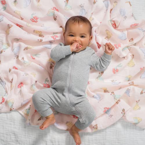 aden anais Disney Princess Muslin Swaddle Blankets 4 Pack