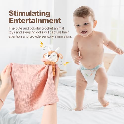 BBYP Baby Deer Security Blanket with Rattle