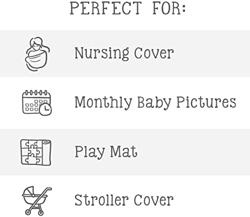 LOGOVISION Friends Baby Milestone Blanket 36x58