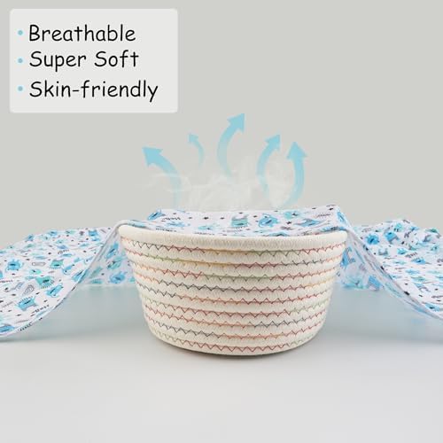 Lasoftan Swaddle Blanket 36 x 40 Inches 2 Pcs for Newborns