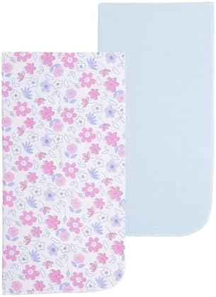 EVERYDAY KIDS 4 Pack Soft Flannel Swaddling Blankets for Newborn Girls