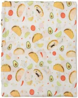 Loulou Lollipop Taco Design Baby Swaddle Blanket