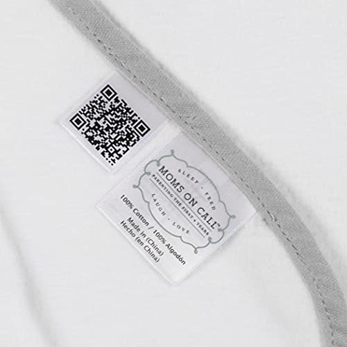 Moms On Call French Grey Cotton Swaddle Blanket for Newborns
