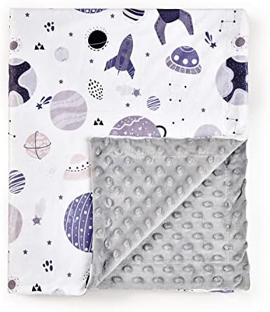 Stubdl Boyyoung Baby Blanket with Double Layer Dotted Backing
