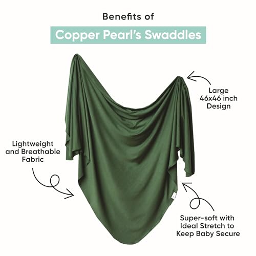 Copper Pearl Large Swaddle Receiving Blanket for Baby
