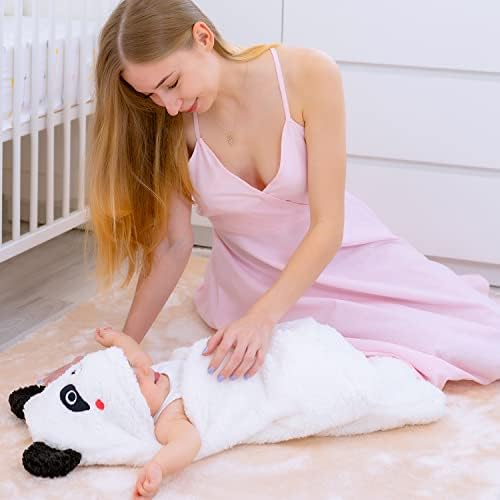 Newborn Panda Swaddle Blanket 0-6 Months Gender Neutral