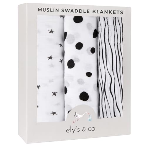 Elys Co Muslin Swaddle Blanket 3 Pack