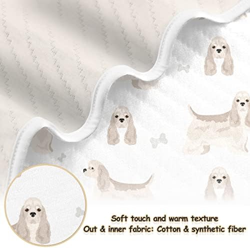 American Cocker Spaniel Swaddle Blanket for Infants 30x40 Inches