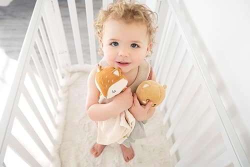 Pearhead Fox Security Blanket Soft Baby Lovey for Newborn and Toddlers