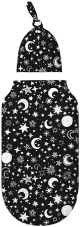 Soft Moon Star Swaddle Blanket for Newborn Babies