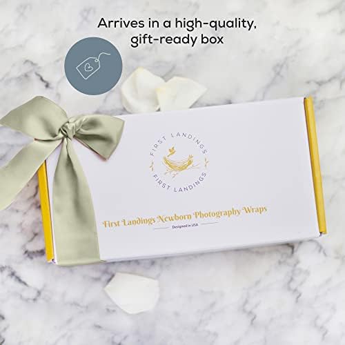 First Landings Newborn Swaddle Blankets - 3-Pack Gender Neutral 16x64