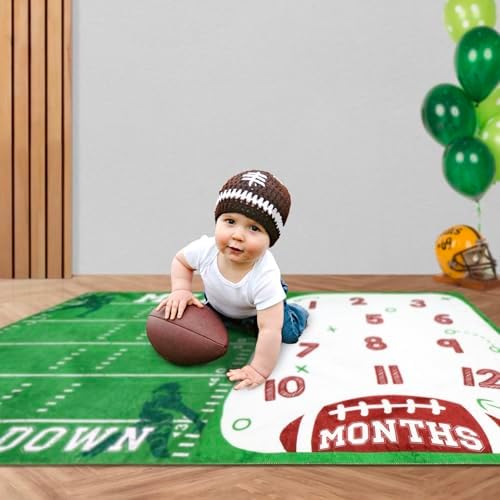 Gicoherero Football Baby Monthly Milestone Blanket