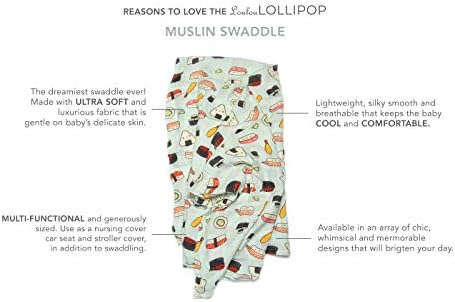 Loulou Lollipop Taco Design Baby Swaddle Blanket
