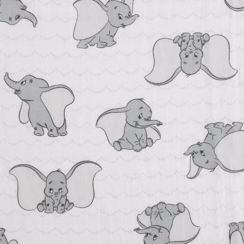NoJo Disney Dumbo 3 Piece Muslin Swaddle Blanket Set